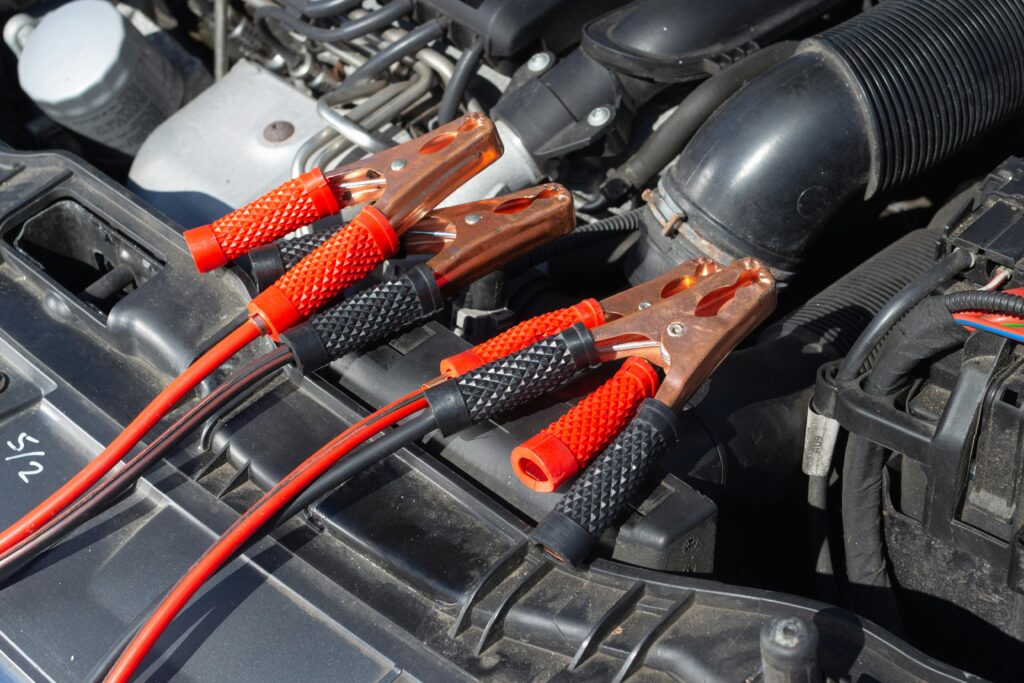 Close up of a Car Engine and Pincers